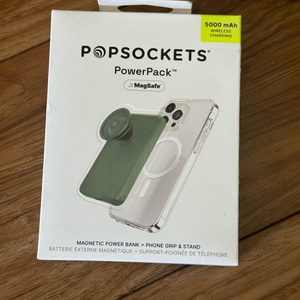 PopSocket Magnetic PowerPack with MagSafe - Olive Green